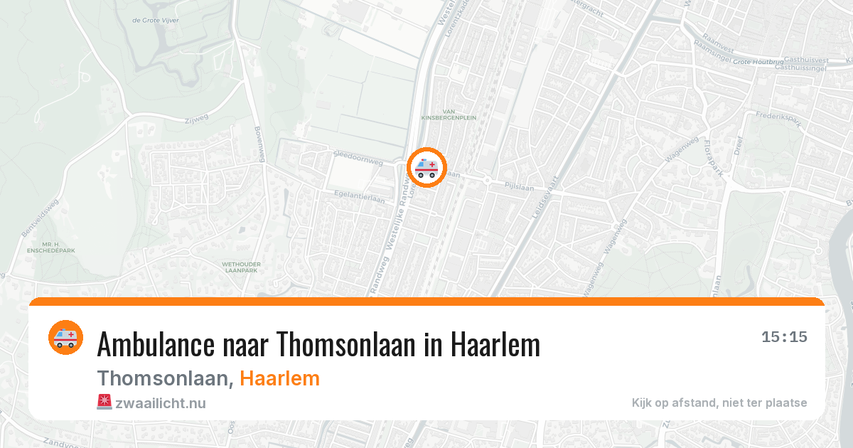 Ambulance naar Thomsonlaan in Haarlem — 18 mrt 2026