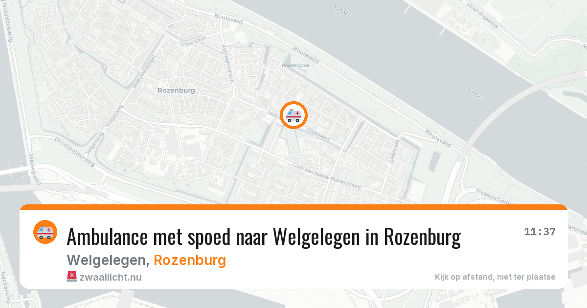 Ambulance met spoed naar Welgelegen in Rozenburg — 6 jun 2026
