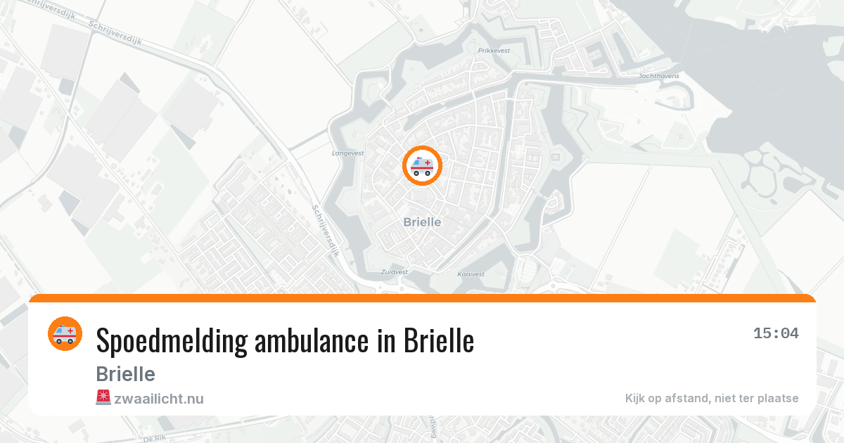 Spoedmelding ambulance in Brielle — 8 apr 2026