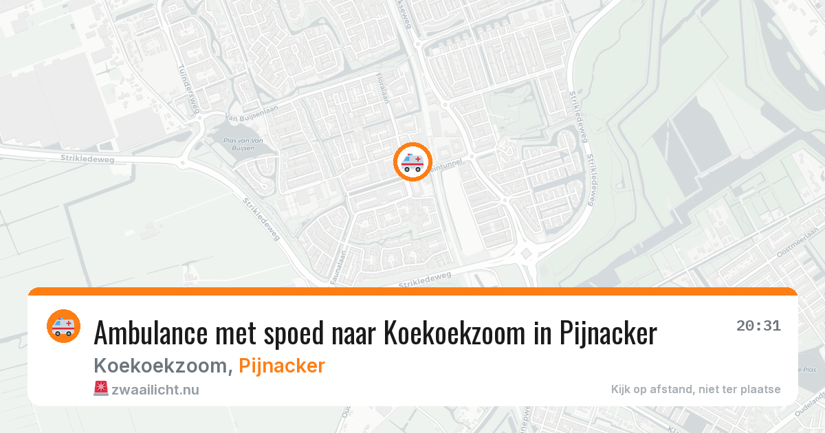 Ambulance met spoed naar Koekoekzoom in Pijnacker — 24 mei 2026