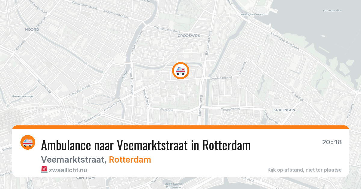 Ambulance naar Veemarktstraat in Rotterdam — 18 jul 2026