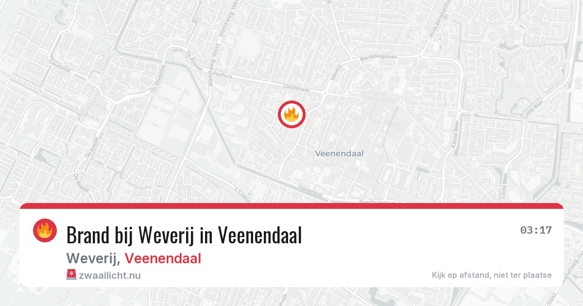 Brand bij Weverij in Veenendaal — 23 mrt 2026