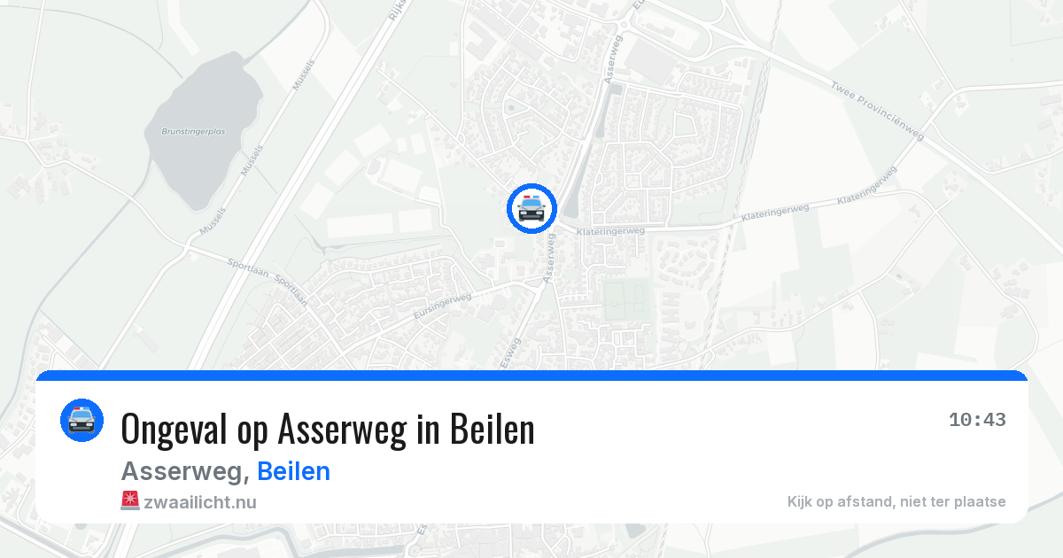 Ongeval op Asserweg in Beilen — 10 jul 2026