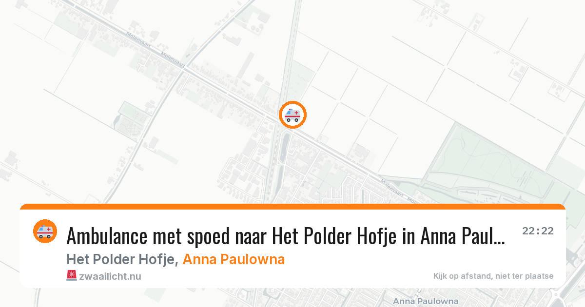 Ambulance met spoed naar Het Polder Hofje in Anna Paulowna — 14 jul 2026