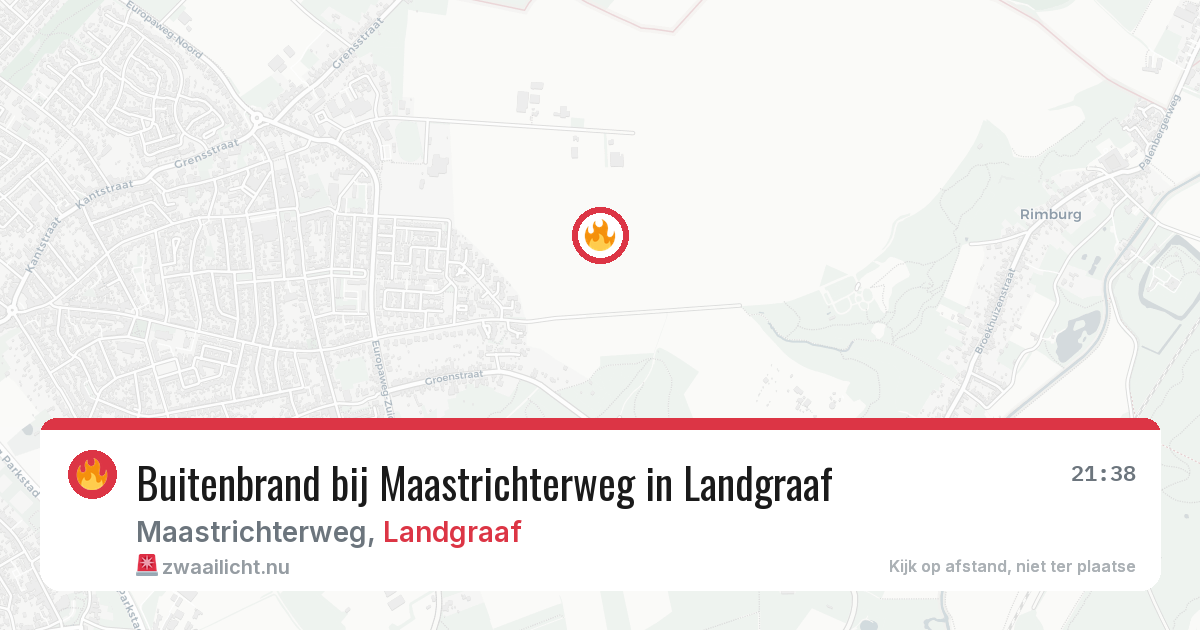 Buitenbrand bij Maastrichterweg in Landgraaf — 14 jul 2026