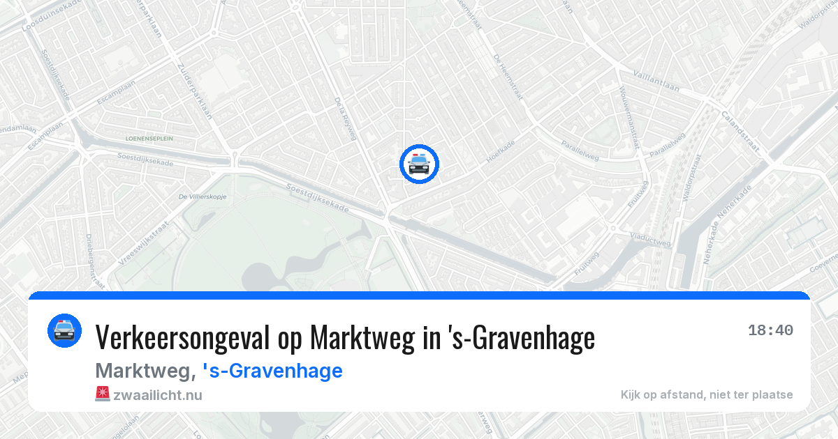 Verkeersongeval op Marktweg in 's-Gravenhage — 14 mei 2026