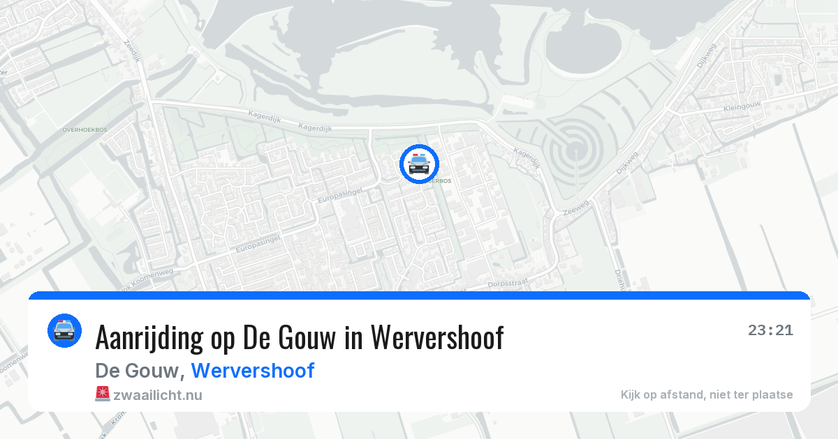 Aanrijding op De Gouw in Wervershoof — 18 apr 2026