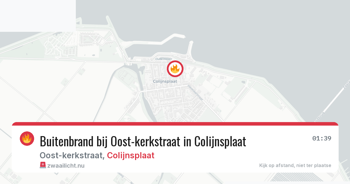 Buitenbrand bij Oost-kerkstraat in Colijnsplaat — 22 mei 2026