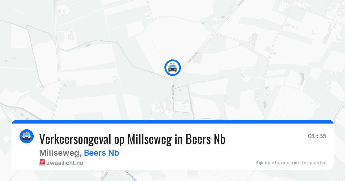Verkeersongeval op Millseweg in Beers Nb — 10 jul 2026