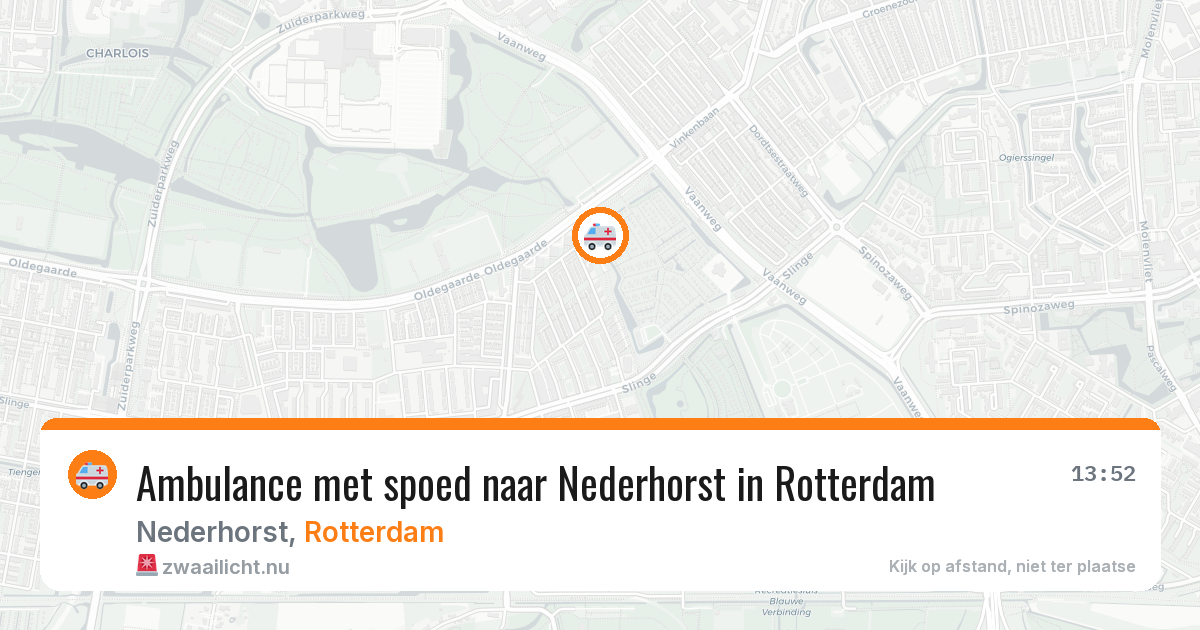 Ambulance met spoed naar Nederhorst in Rotterdam — 1 jun 2026