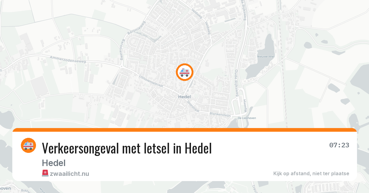 Verkeersongeval met letsel in Hedel — 5 mrt 2026