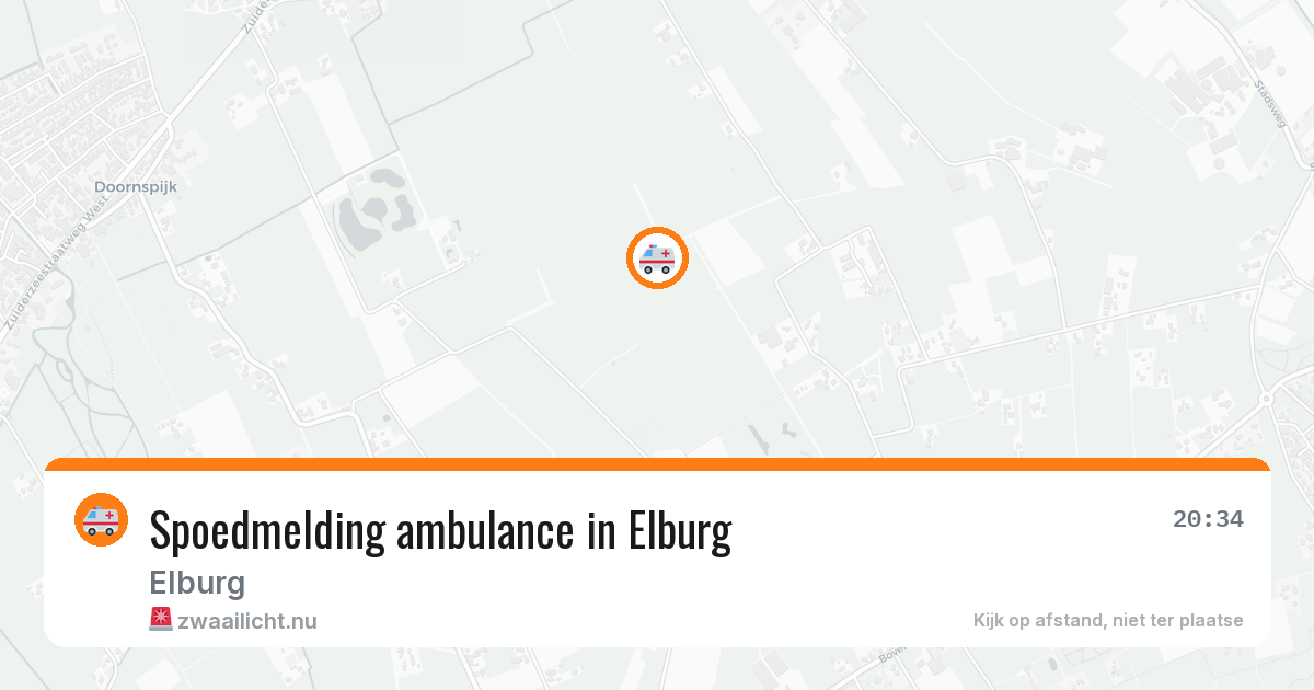 Spoedmelding ambulance in Elburg — 16 jul 2026
