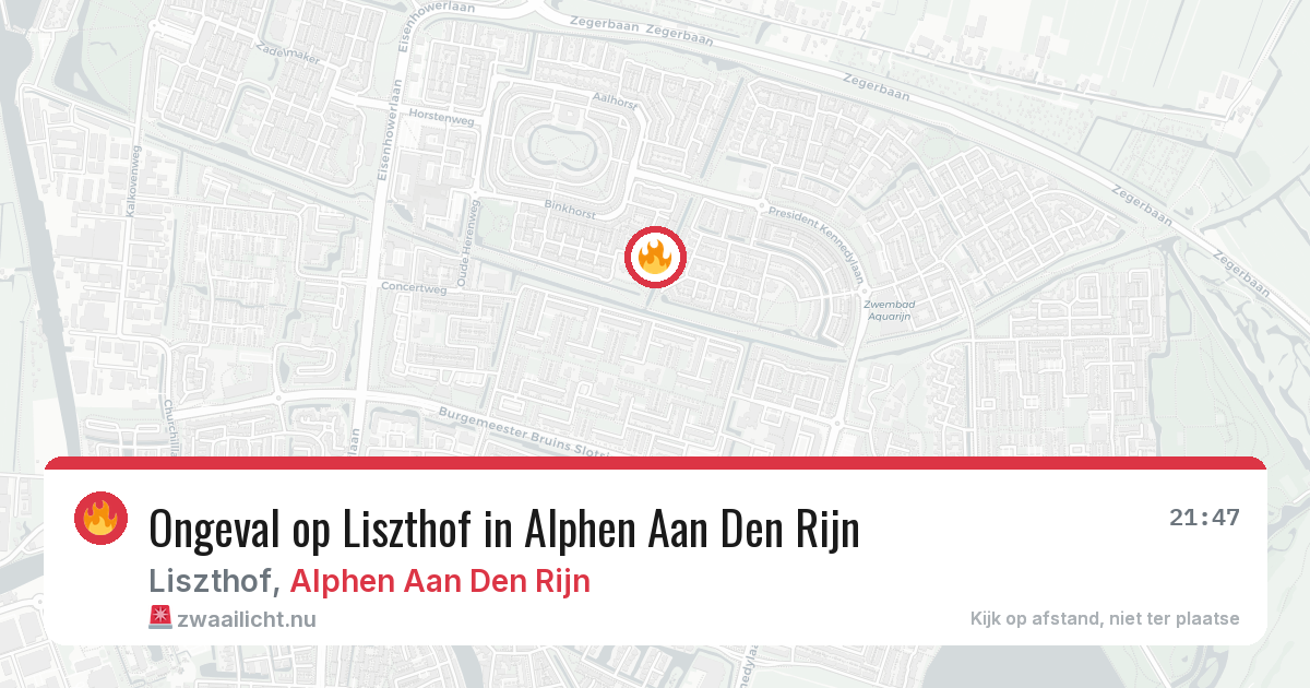 Ongeval op Liszthof in Alphen Aan Den Rijn — 3 jun 2026