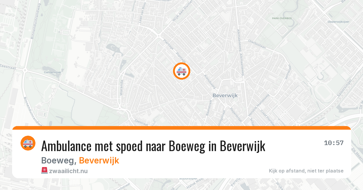 Ambulance met spoed naar Boeweg in Beverwijk — 21 mei 2026