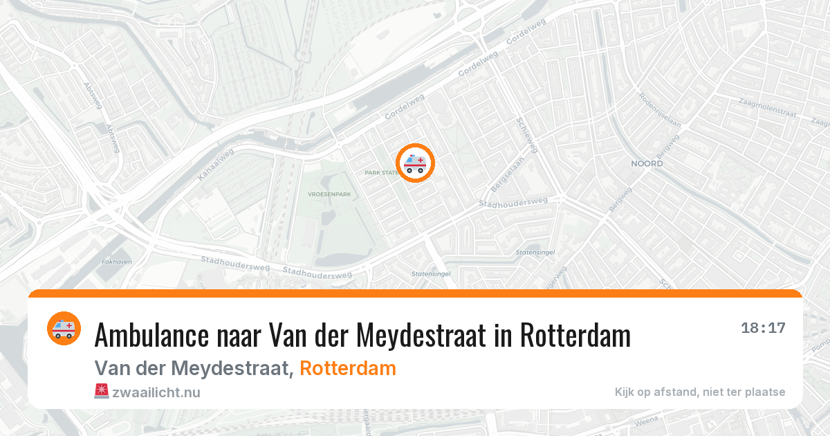Ambulance naar Van der Meydestraat in Rotterdam — 16 jul 2026