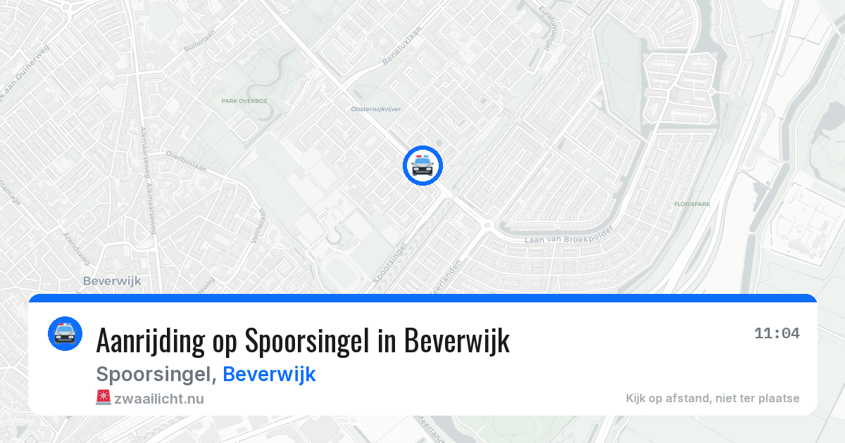Aanrijding op Spoorsingel in Beverwijk — 7 jul 2026