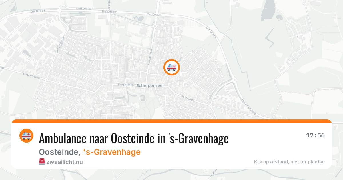 Ambulance naar Oosteinde in 's-Gravenhage — 14 mrt 2026