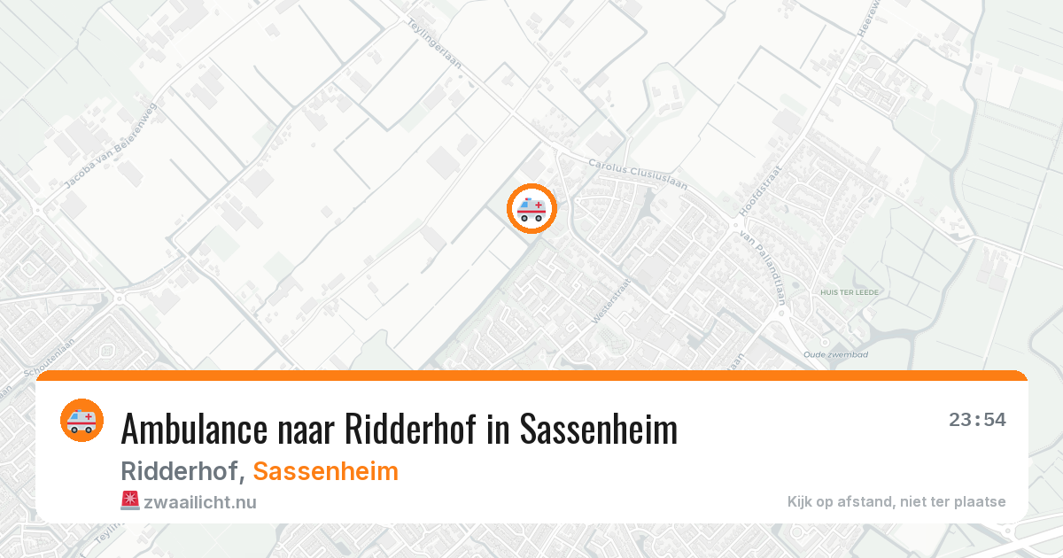 Ambulance naar Ridderhof in Sassenheim — 28 jan 2026