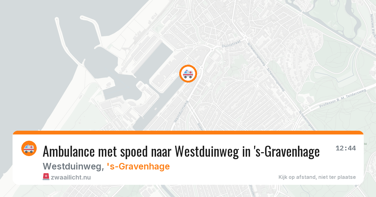 Ambulance met spoed naar Westduinweg in 's-Gravenhage — 15 jul 2026