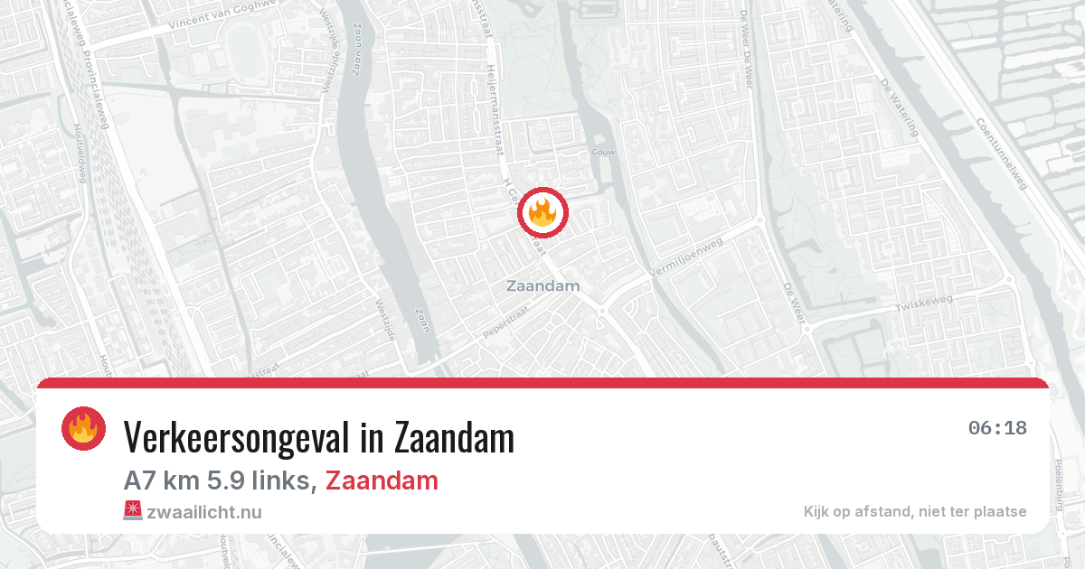 Verkeersongeval in Zaandam — 14 apr 2026
