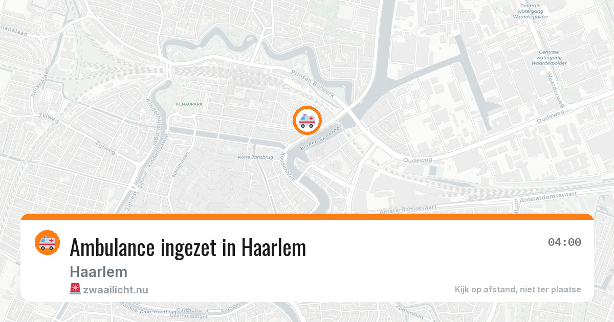 Ambulance ingezet in Haarlem — 11 jul 2026