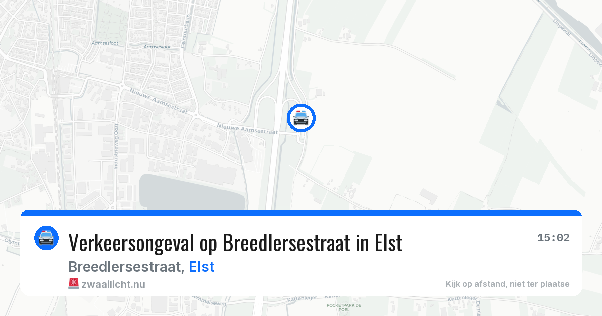 Verkeersongeval op Breedlersestraat in Elst — 5 mei 2026