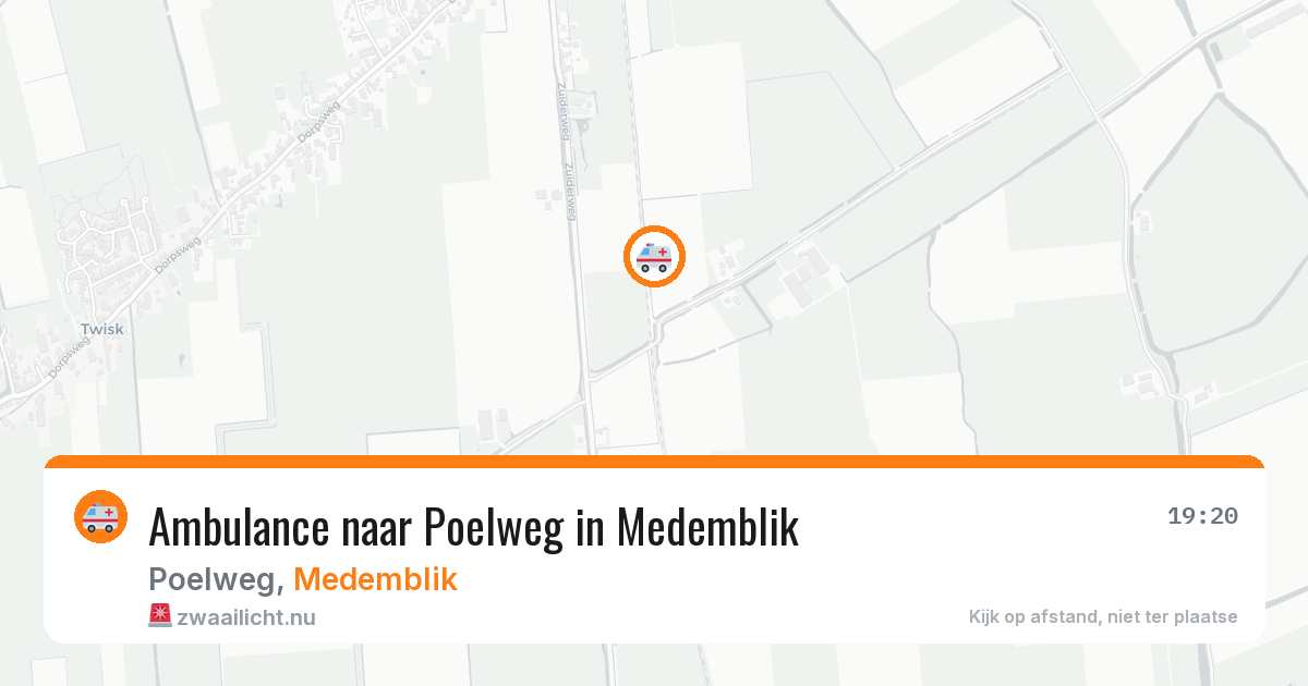Ambulance naar Poelweg in Medemblik — 11 jul 2026