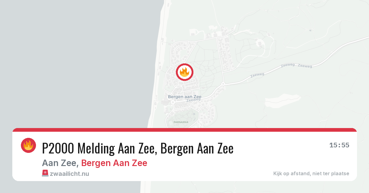 P2000 Melding Aan Zee, Bergen Aan Zee — 23 mei 2026