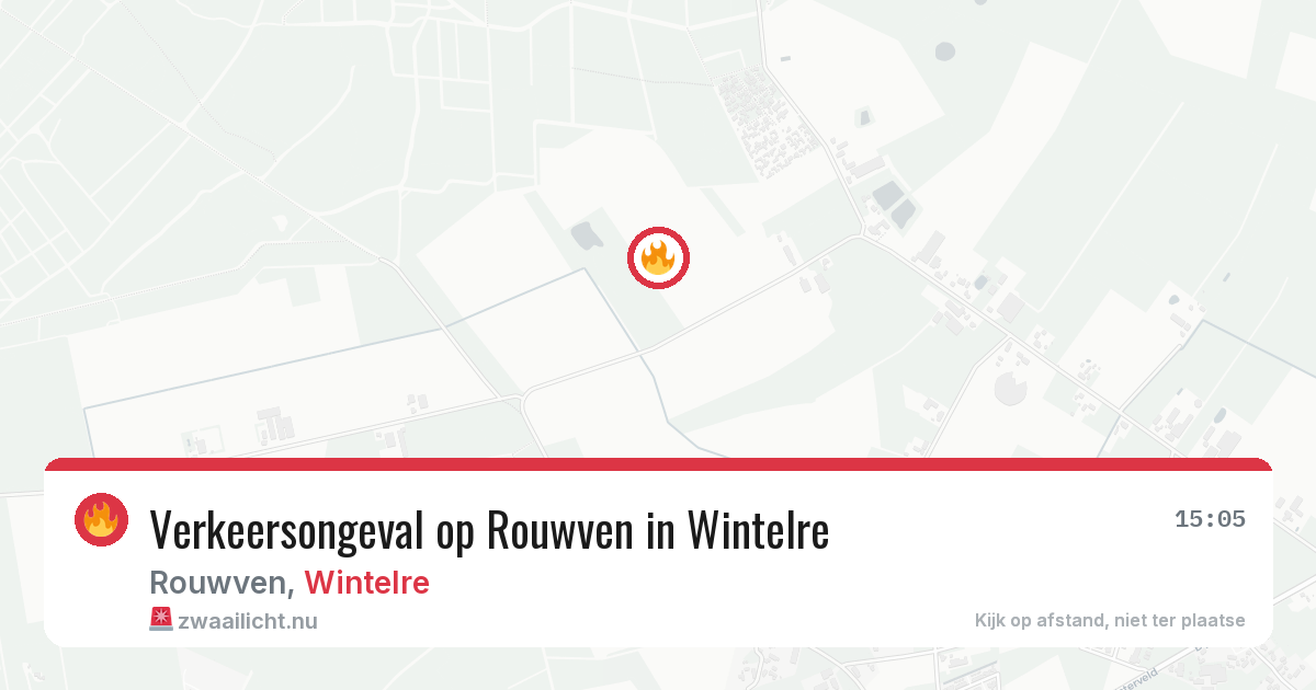 Verkeersongeval op Rouwven in Wintelre — 9 mei 2026