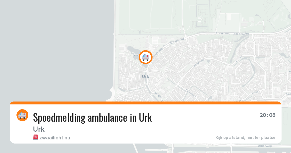 Spoedmelding ambulance in Urk — 4 apr 2026