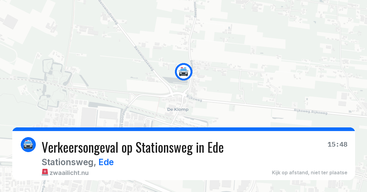 Verkeersongeval op Stationsweg in Ede — 19 mrt 2026