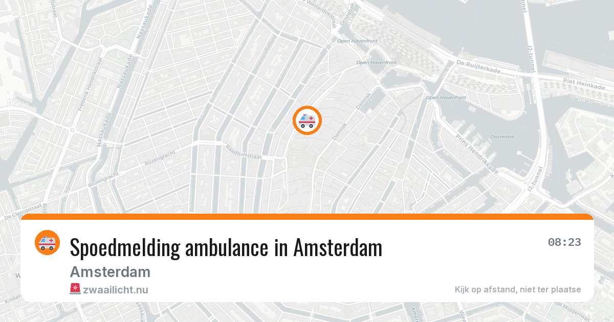 Spoedmelding ambulance in Amsterdam — 12 jul 2026