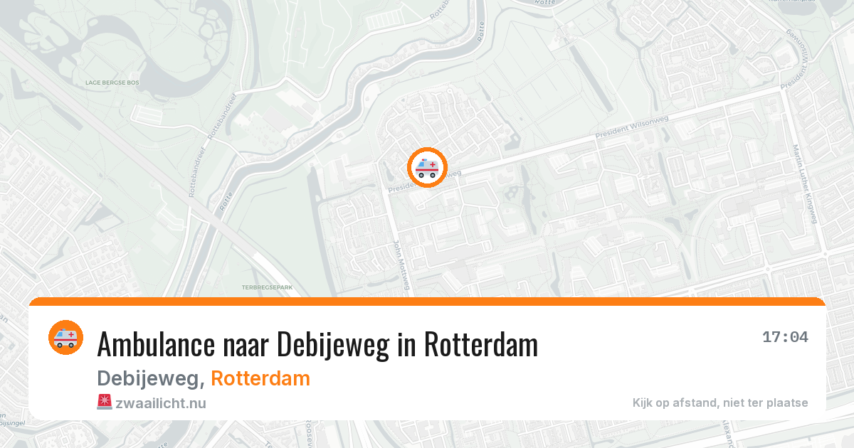 Ambulance naar Debijeweg in Rotterdam — 12 jul 2026