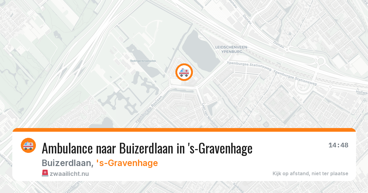 Ambulance naar Buizerdlaan in 's-Gravenhage — 14 mei 2026