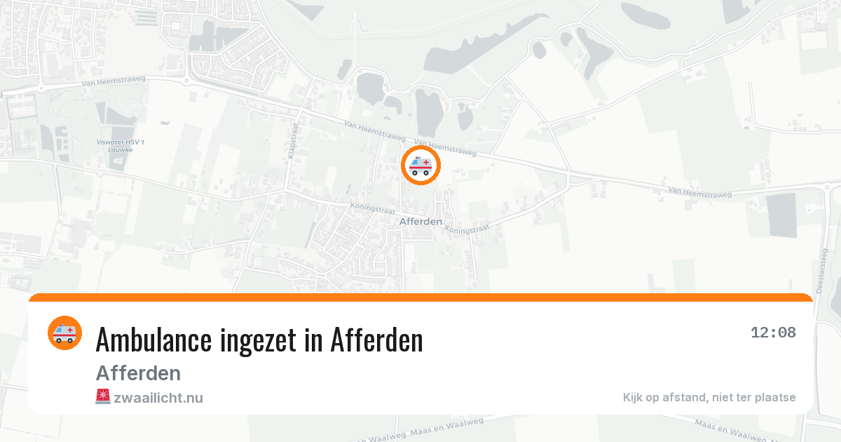 Ambulance ingezet in Afferden — 3 jun 2026