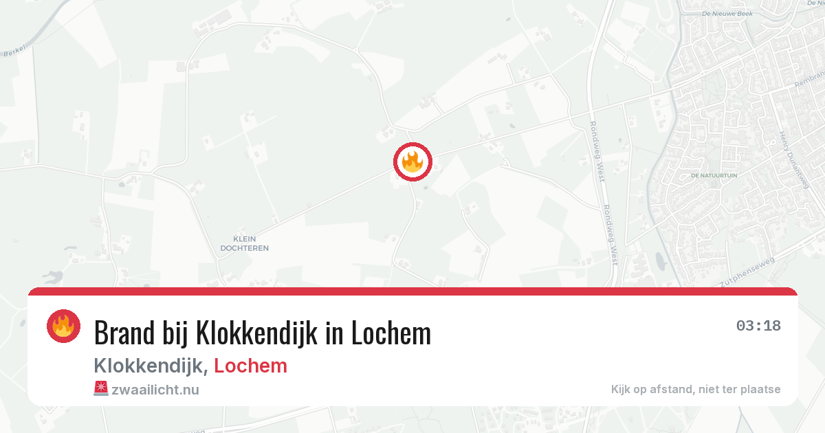 Brand bij Klokkendijk in Lochem — 6 jun 2026