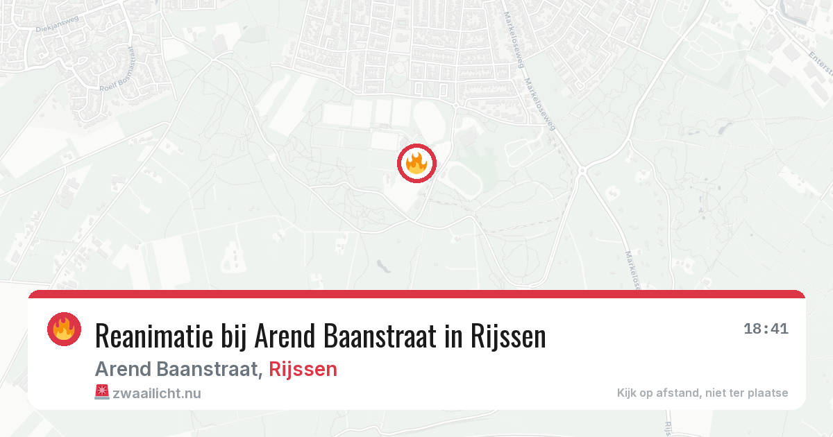 Reanimatie bij Arend Baanstraat in Rijssen — 17 jan 2026