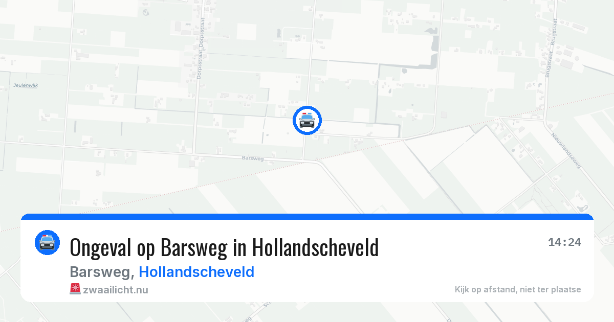 Ongeval op Barsweg in Hollandscheveld — 15 apr 2026