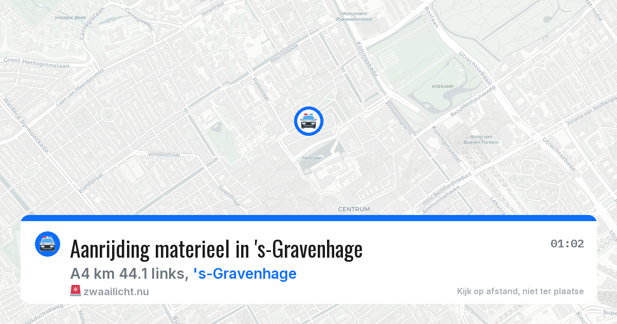 Aanrijding materieel in 's-Gravenhage — 15 mei 2026
