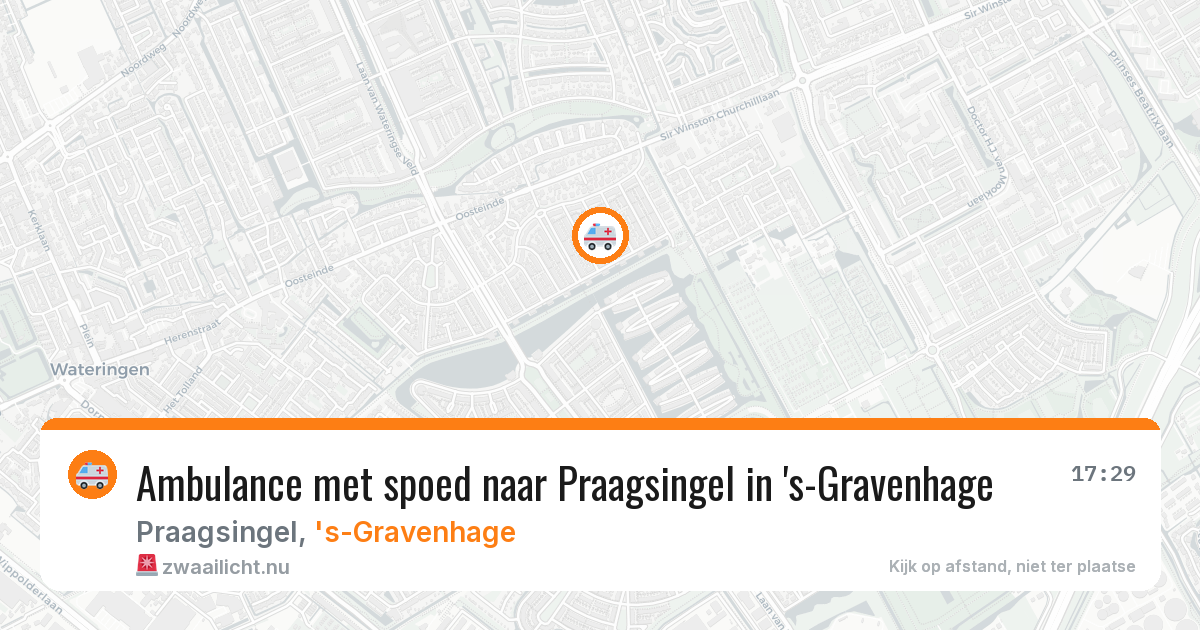 Ambulance met spoed naar Praagsingel in 's-Gravenhage — 23 jul 2026