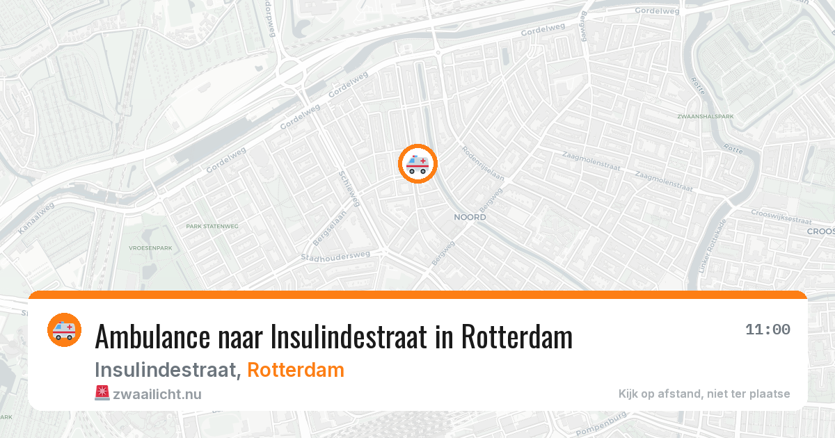 Ambulance naar Insulindestraat in Rotterdam — 18 mrt 2026