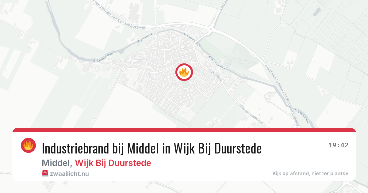 Industriebrand bij Middel in Wijk Bij Duurstede — 21 mrt 2026