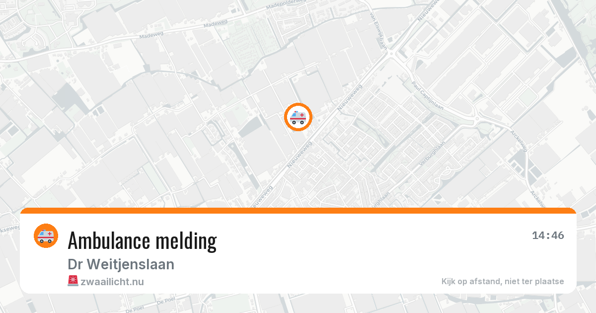 Ambulance melding — 8 feb 2026