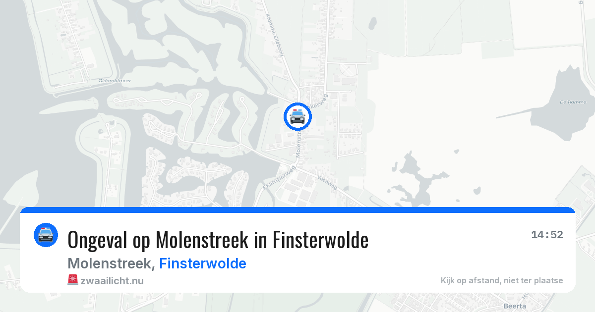 Ongeval op Molenstreek in Finsterwolde — 2 jul 2026