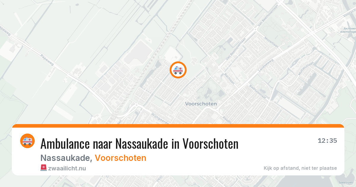 Ambulance naar Nassaukade in Voorschoten — 24 jul 2026