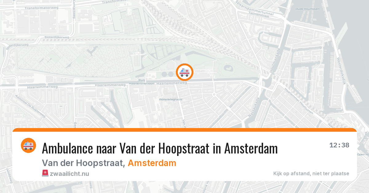 Ambulance naar Van der Hoopstraat in Amsterdam — 20 jul 2026