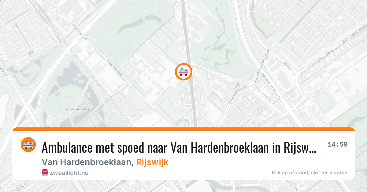 Ambulance met spoed naar Van Hardenbroeklaan in Rijswijk — 15 jul 2026