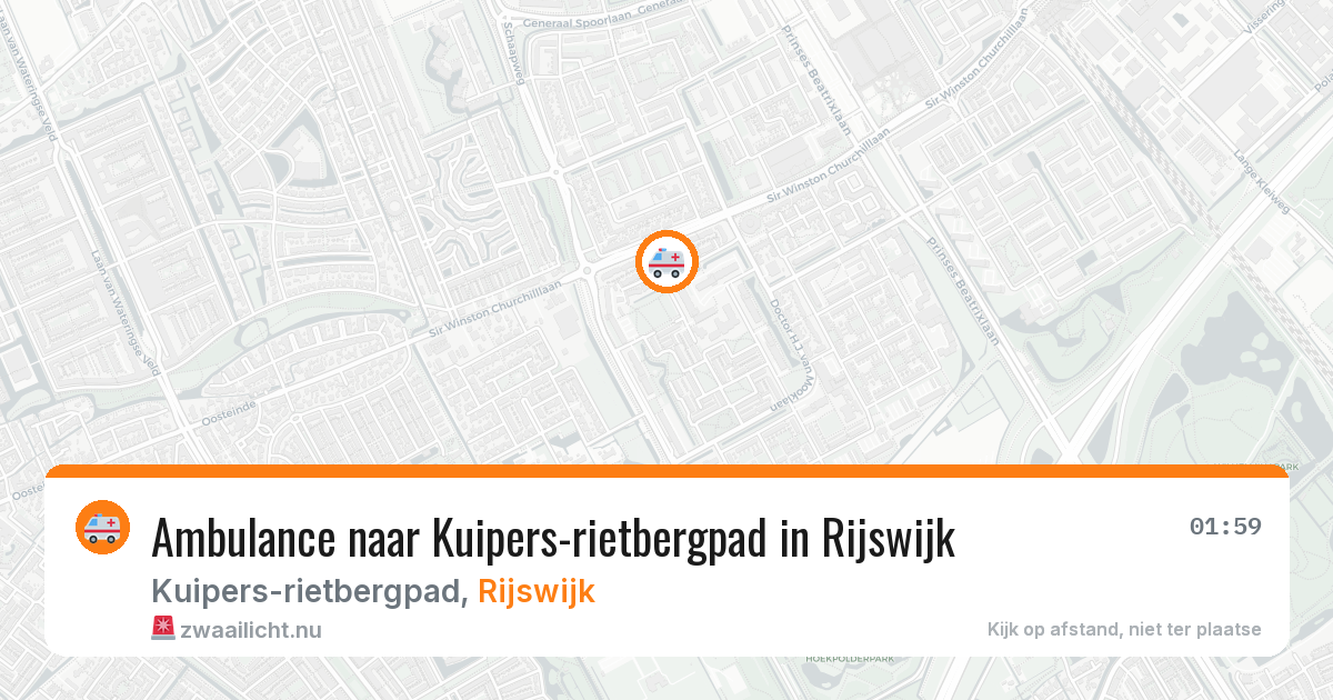Ambulance naar Kuipers-rietbergpad in Rijswijk — 18 jul 2026