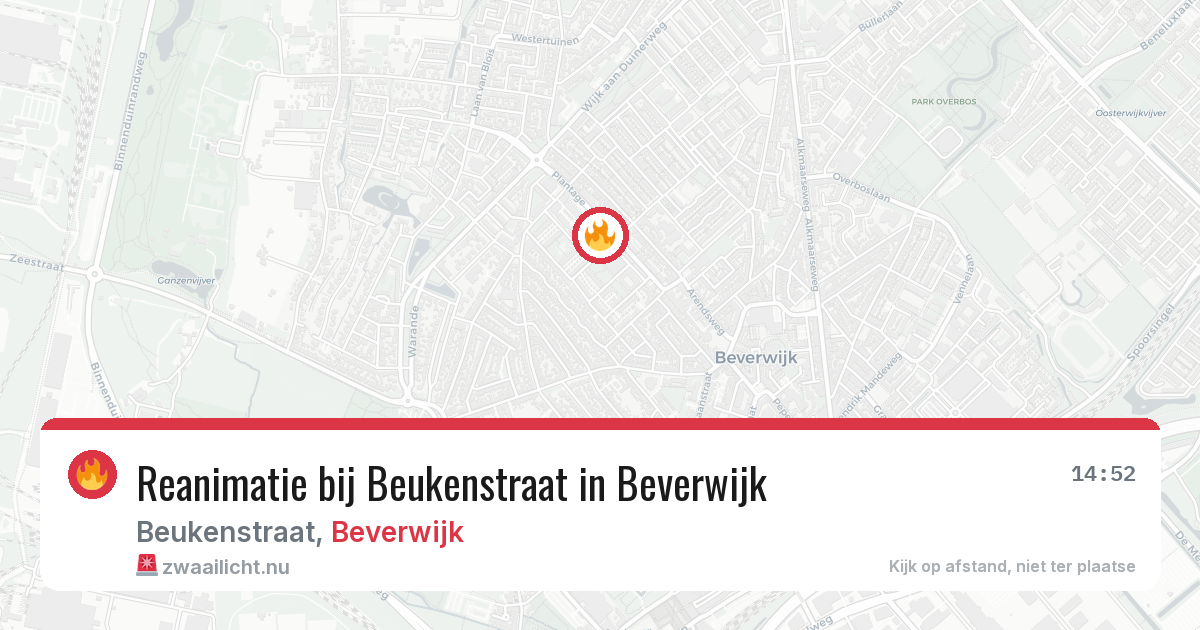 Reanimatie bij Beukenstraat in Beverwijk — 26 mei 2026