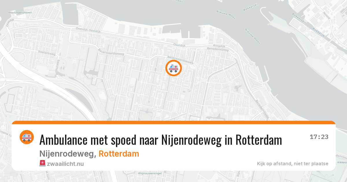 Ambulance met spoed naar Nijenrodeweg in Rotterdam — 8 mei 2026